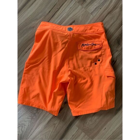 Maui‎ & Sons Board Shorts Orange Swim Trunks Beach Surf Shorts - Picture 4 of 10
